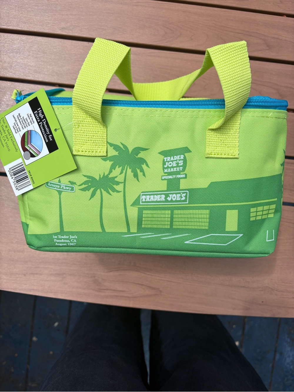 Trader Joe's Lime Green mini Insulated Tote